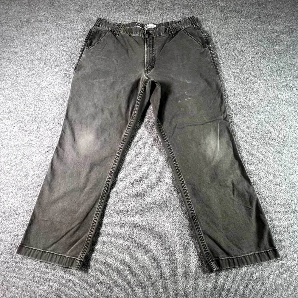 Carhartt Carpenter Pants Men's 40x30 Gray Relaxed Fit Straight Outdoor Workwear